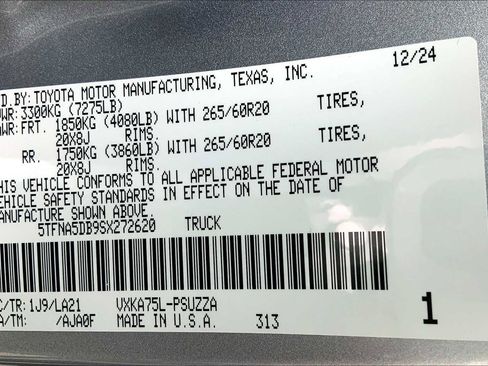 New 2025 Toyota Tundra Platinum image 21