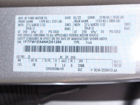 Used 2022 Ford F150 XLT w/ Equipment Group 302A High AWD/4WD image 26