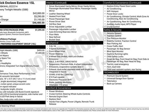 Used 2020 Buick Enclave Essence w/ Sound and Sites Package image 5