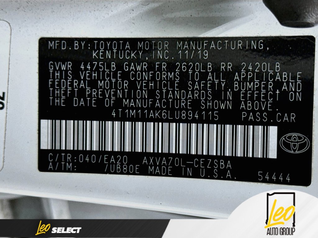 Used 2020 Toyota Camry SE w/ Convenience Package FWD image 32