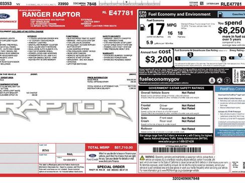 Used 2024 Ford Ranger Raptor image 2