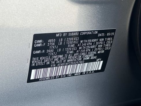 Certified 2025 Subaru Outback Premium w/ Popular Package #1 image 35