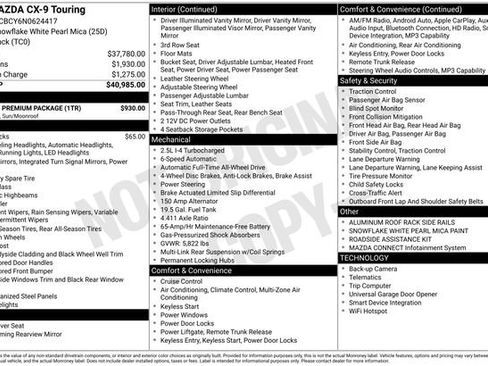 Certified 2022 MAZDA CX-9 Touring w/ Touring Premium Package image 45