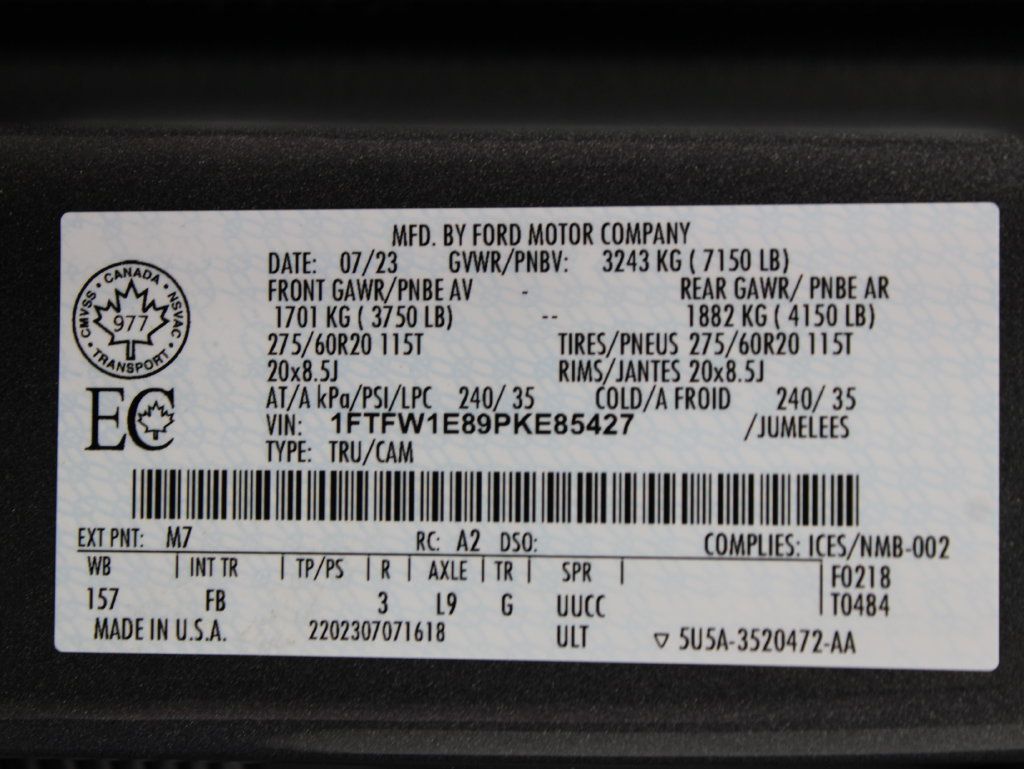 Used 2023 Ford F150 XLT w/ Equipment Group 302A High AWD/4WD image 74