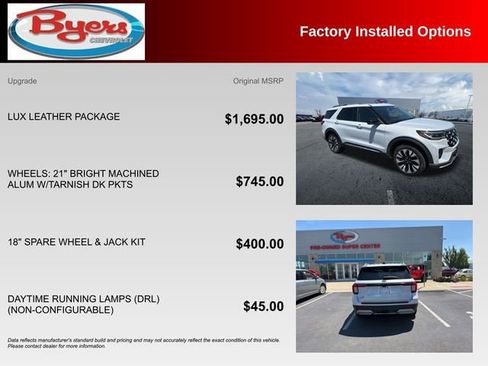 Used 2025 Ford Explorer Platinum w/ LUX Leather Package AWD/4WD image 10