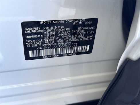 Certified 2025 Subaru Forester Premium w/ Protection Package (1PH) image 39