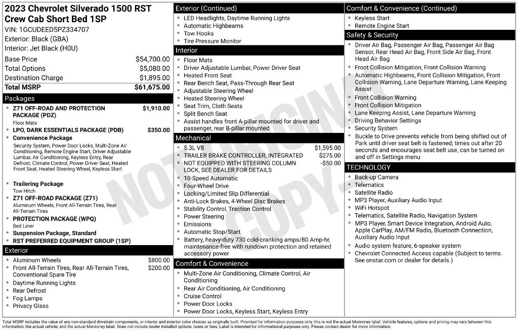 Used 2023 Chevrolet Silverado 1500 RST AWD/4WD image 6