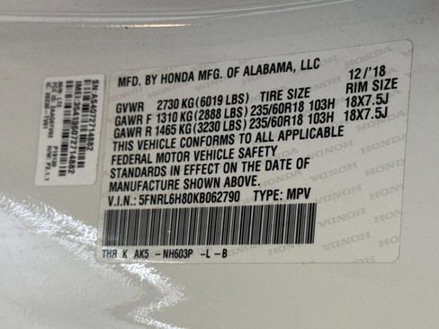 Used 2019 Honda Odyssey Touring image 23