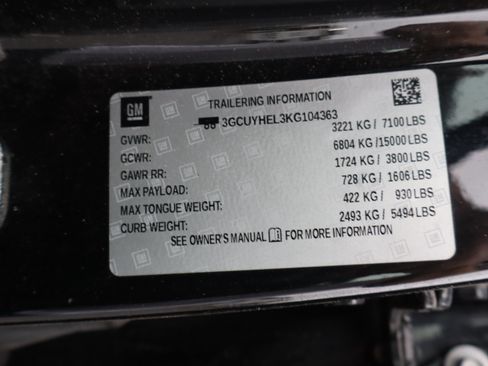 Used 2019 Chevrolet Silverado 1500 High Country w/ Technology Package AWD/4WD image 12