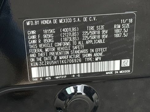 Used 2019 Honda HR-V Sport image 19