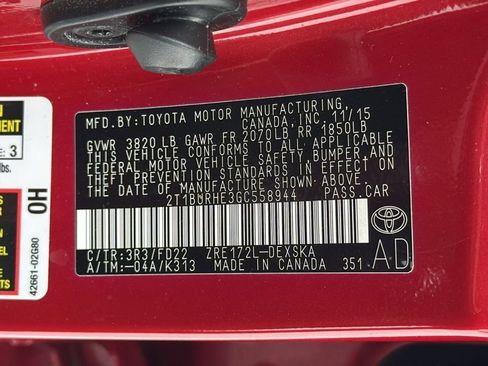 Used 2016 Toyota Corolla S image 22