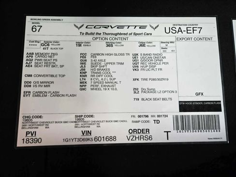 Used 2019 Chevrolet Corvette Z06 image 15