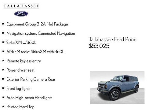 Certified 2025 Ford Bronco Outer Banks AWD/4WD image 6