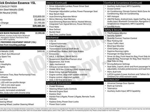 Used 2020 Buick Envision Essence w/ Experience Buick Package image 6