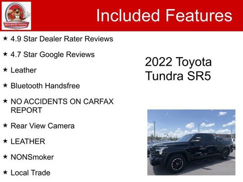 Used 2022 Toyota Tundra SR5 w/ SR5 Premium Package RWD image 5