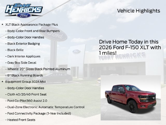 New 2026 Ford F150 XLT w/ Equipment Group 302A MID AWD/4WD image 4