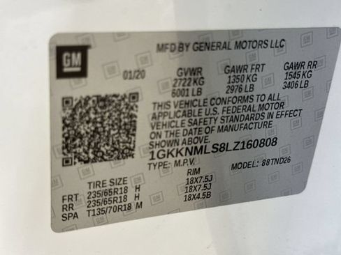 Used 2020 GMC Acadia SLT w/ LPO, Floor Liner Package FWD image 34