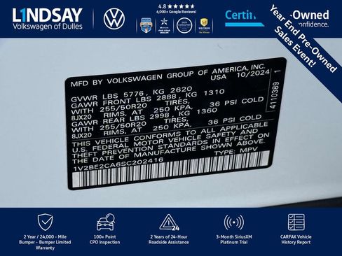 Used 2025 Volkswagen Atlas Cross Sport SEL image 26