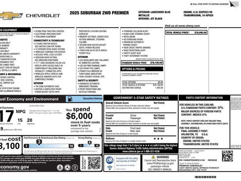 Used 2025 Chevrolet Suburban Premier image 2