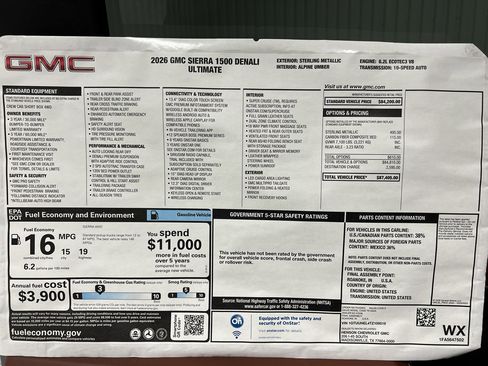 New 2026 GMC Sierra 1500 Denali Ultimate image 34