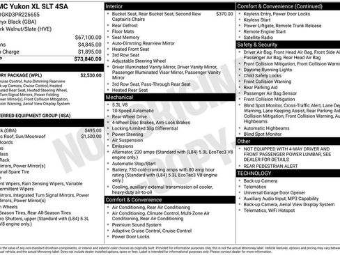 Used 2023 GMC Yukon XL SLT w/ SLT Luxury Package RWD image 7