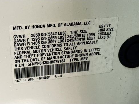 Used 2017 Honda Pilot EX image 32