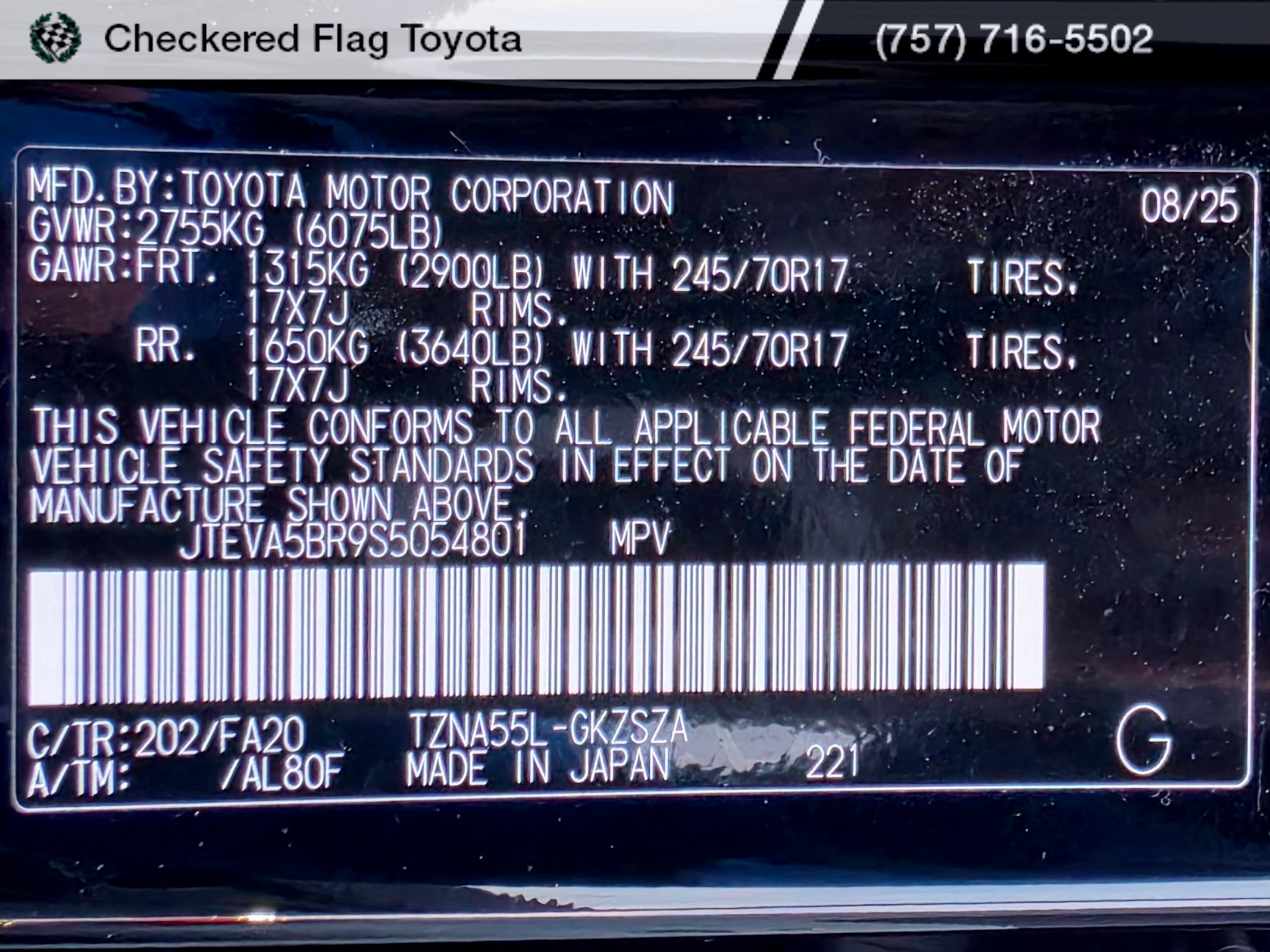 Certified 2025 Toyota 4Runner SR5 AWD/4WD image 21