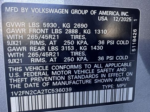 New 2026 Volkswagen Atlas SEL Premium R-Line image 29