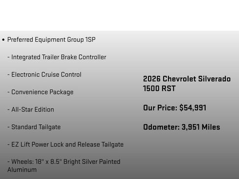 Used 2026 Chevrolet Silverado 1500 RST w/ Dark Appearance Package AWD/4WD image 18