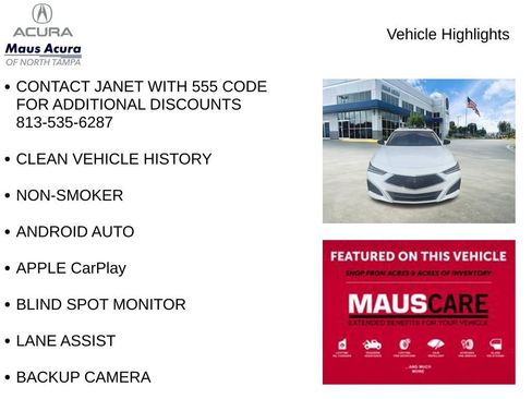 Used 2021 Acura TLX w/ Technology Package FWD image 8