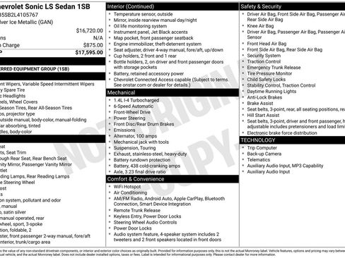 Used 2020 Chevrolet Sonic LS image 25