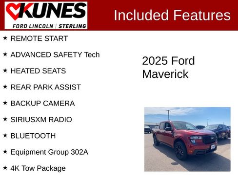 New 2025 Ford Maverick XLT w/ XLT Luxury Package image 3