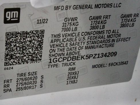 Used 2023 Chevrolet Silverado 1500 Custom w/ Rally Edition image 30