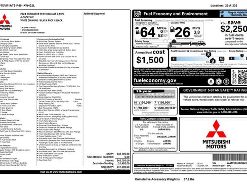 Used 2024 Mitsubishi Outlander Ralliart image 4