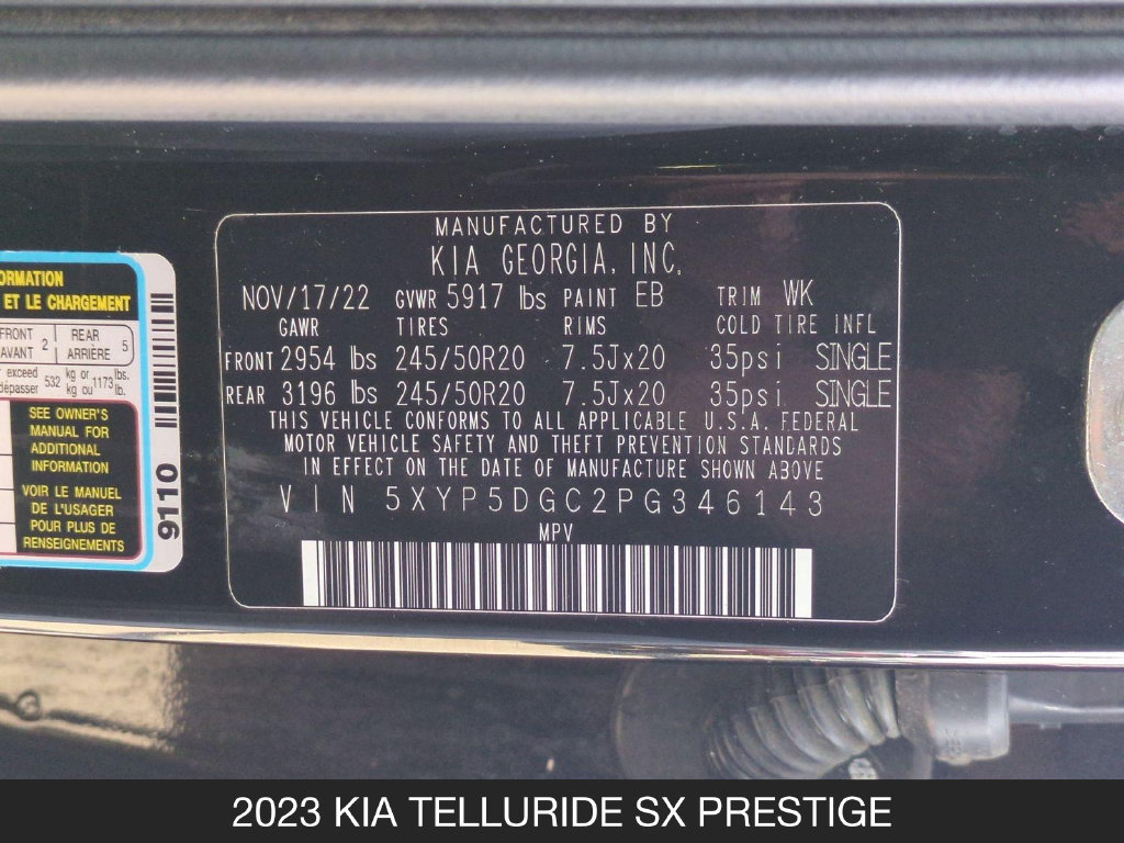 Used 2023 Kia Telluride SX Prestige AWD/4WD image 24