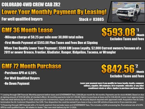 New 2026 Chevrolet Colorado ZR2 w/ Technology Package image 2