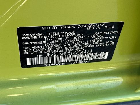 New 2026 Subaru Crosstrek 2.5i Sport w/ Crosstrek Mirror Package AWD/4WD image 33