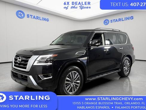 Used 2023 Nissan Armada SL w/ Captain's Chairs Package RWD image 2