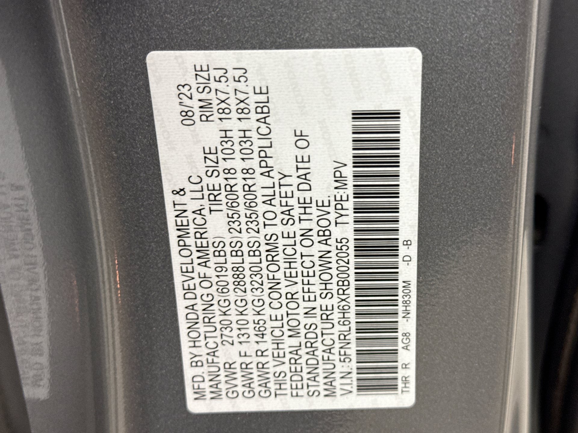 Used 2024 Honda Odyssey EX-L image 13