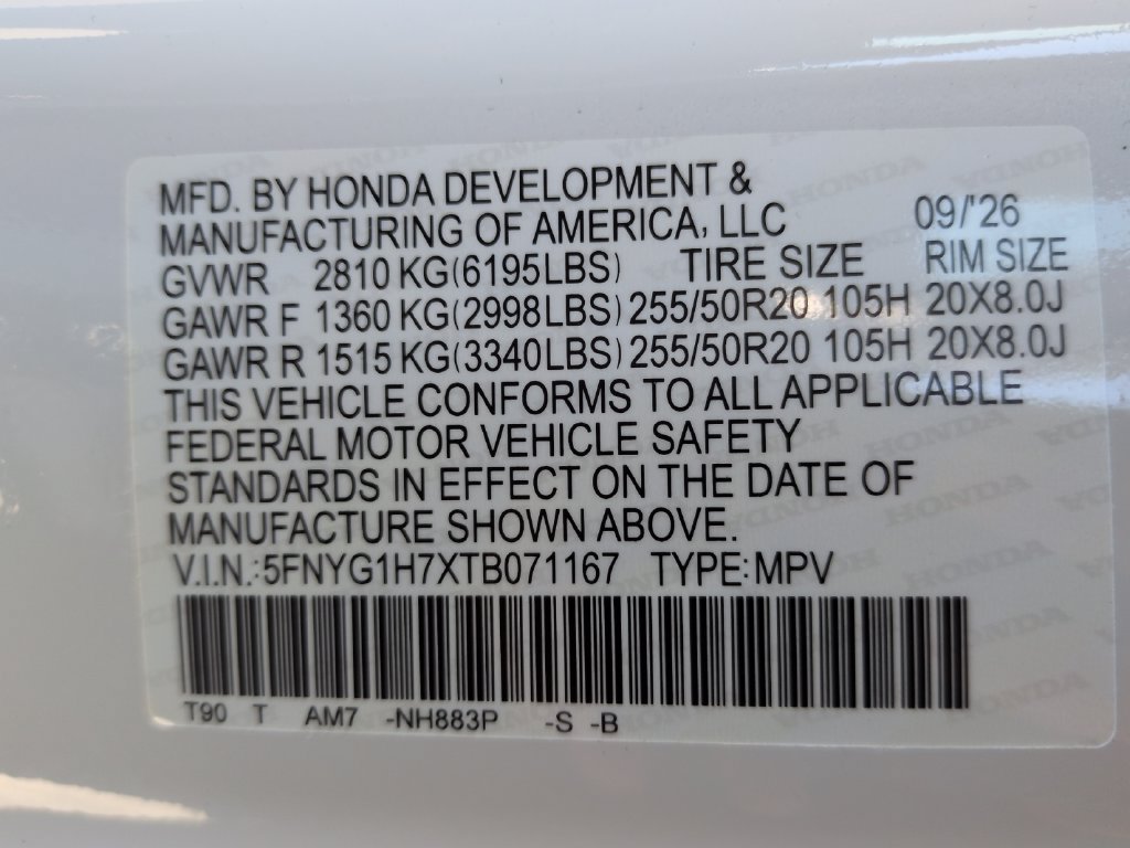 New 2026 Honda Pilot Touring image 34