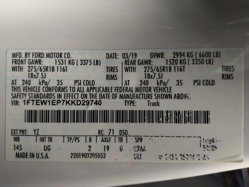 Used 2019 Ford F150 4x4 SuperCrew image 33