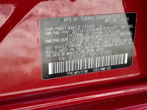 Used 2021 Subaru Crosstrek 2.0i Premium w/ Moonroof Package image 25