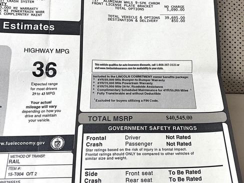 Used 2011 Lincoln MKZ Hybrid w/ 201A Rapid Spec Order Code image 28