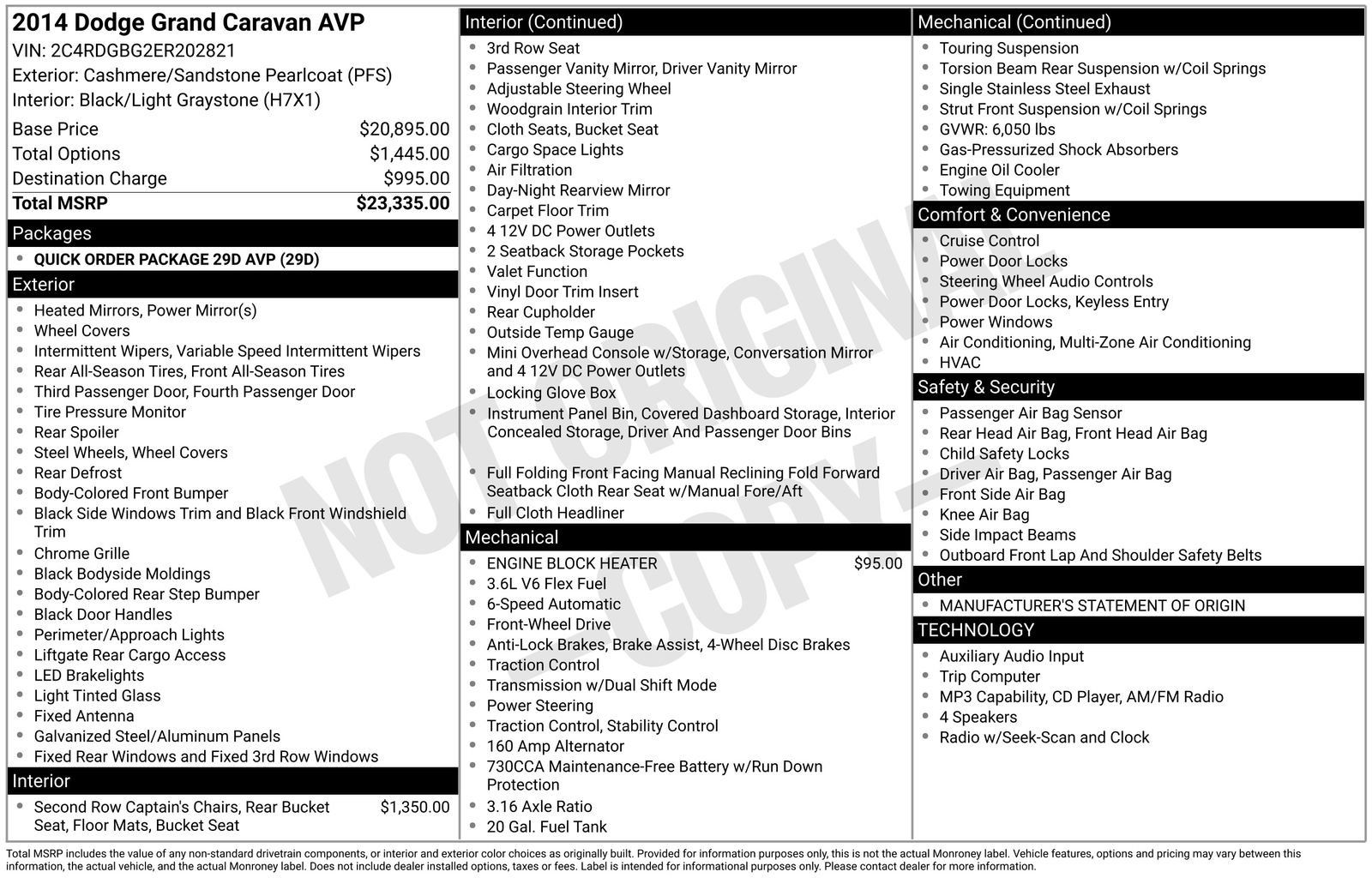 Used 2014 Dodge Grand Caravan American Value Package FWD image 10
