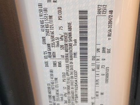 New 2025 Ford Transit 250 Low Roof w/ Load Area Protection Package image 30