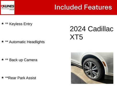 Used 2024 Cadillac XT5 Premium Luxury w/ LPO, Floor Liner Package AWD/4WD image 5