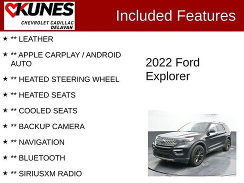 Used 2022 Ford Explorer Limited w/ Class IV Trailer Tow Package image 3