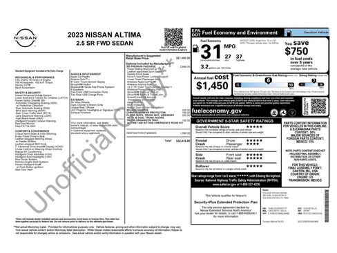 Used 2023 Nissan Altima 2.5 SR w/ SR Premium Package FWD image 6
