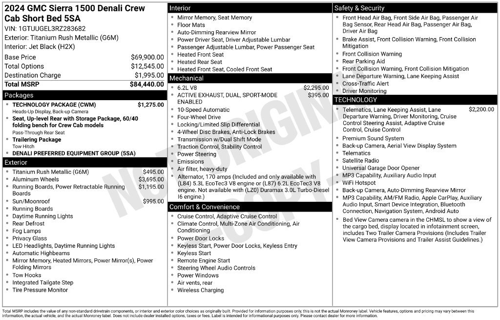Used 2024 GMC Sierra 1500 Denali w/ Technology Package AWD/4WD image 18