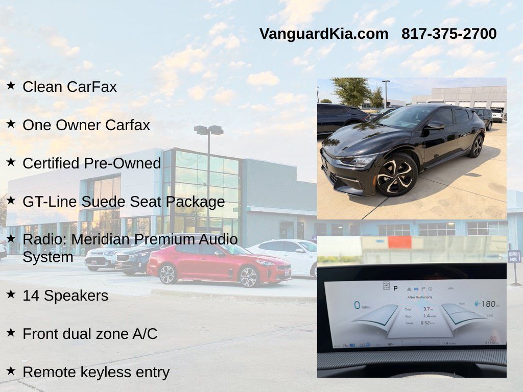 Certified 2023 Kia EV6 GT-Line w/ GT-Line Suede Seat Package AWD/4WD image 6